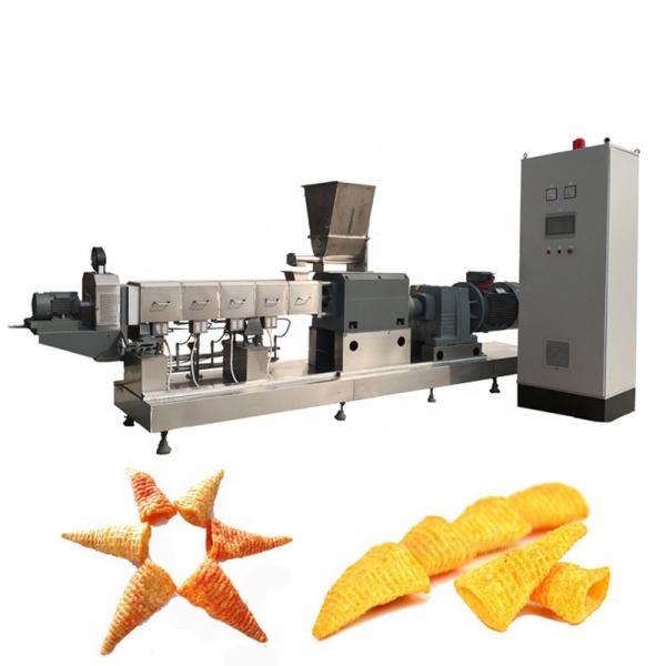 Double Screw Extruder Full Automatic Tortilla/Nacho/Doritos Chips Snacks Making Machine Fried Pellet Production Line
